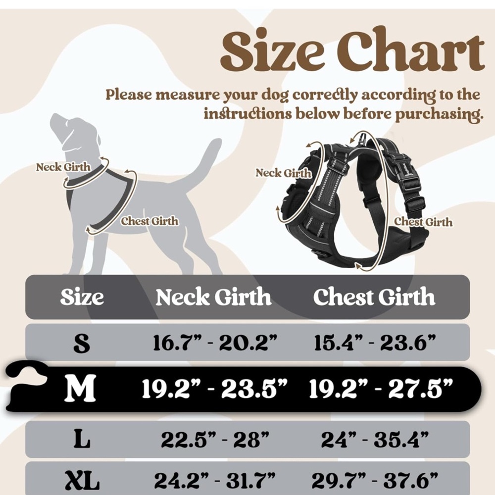 NWT Orange and Black Dog Harness adjustable straps with safely lock Large - Picture 10 of 11